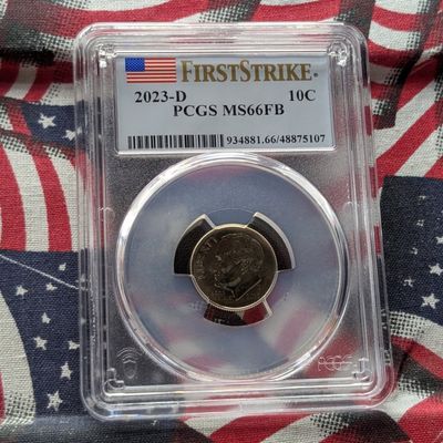 Sale Photo Thumbnail #398: 2023-D Roosevelt Dime - PCGS MS66 FB - First Strike