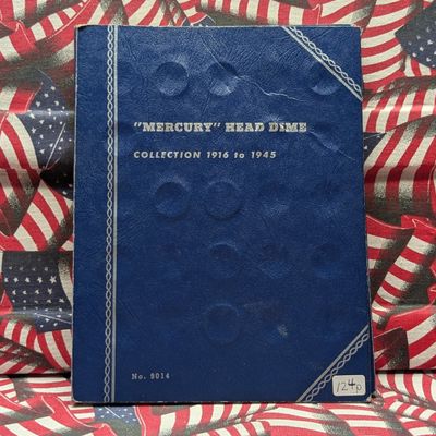 Sale Photo Thumbnail #148: Whitman Blue Folder Mercury Dime Starter Set (30 Coins) - All 90% Silver
