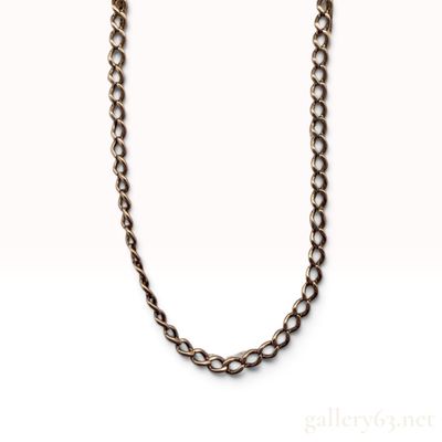 10K Yellow Gold Curb Link Chain Necklace 29"
