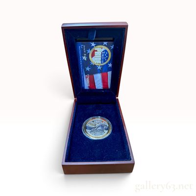 Harris Jewelry Token of Pride Sterling Silver and 14K Yellow Gold Medallion with Box