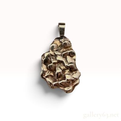 Vintage 10K Yellow Gold Freeform Nugget Pendant