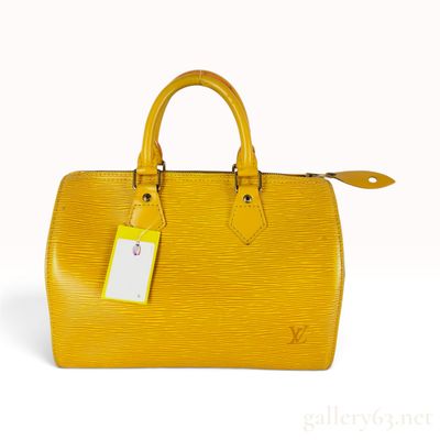 Louis Vuitton Tassili Yellow Epi Leather Speedy 25 Handbag