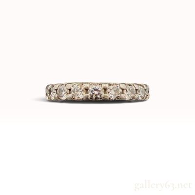Platinum 2.00ctw Natural Diamond Full Eternity Ring