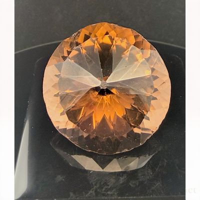 116.00ct Smoky Quartz Round Brilliant Cut Loose Gemstone
