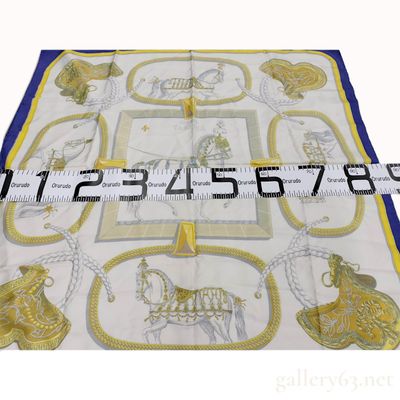 Vintage Hermes Grand Apparat Silk Carre 90