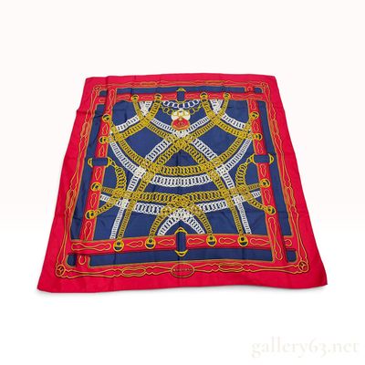Vintage Hermes Maillons Silk Carre 90