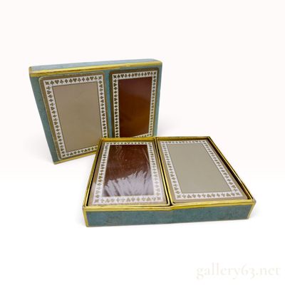 Vintage Tiffany and Co. Double Deck Playing Card Set with Box