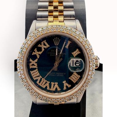 Rolex Datejust Two Tone Stainless Steel and 18K Yellow Gold Wristwatch