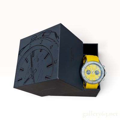 Filippo Loreti Ascari Yellow Dial Chronograph Wristwatch with Box