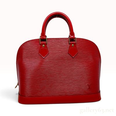 Louis Vuitton Alma Castillian Red Epi Leather Handbag