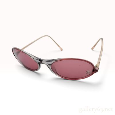 Chanel 5044-B Rhinestone Coco Mark Oval Sunglasses