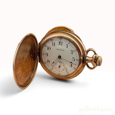 Vintage Waltham Hunter Case Multi-Tone Gold-Filled Pocket Watch