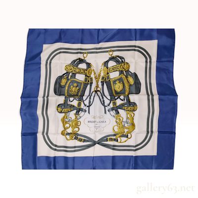 Vintage Hermes Brides de Gala Silk Carre 90