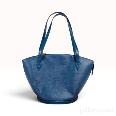 Louis Vuitton Saint Jacques Shopping Toledo Blue Epi Leather Tote Bag