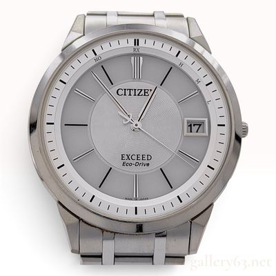 Citizen Exceed Eco-Drive Radio Controlled Titanium Wristwatch with Warranty Card