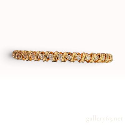 2.25ctw Natural Diamond and 14K Yellow Gold S-Link Bracelet