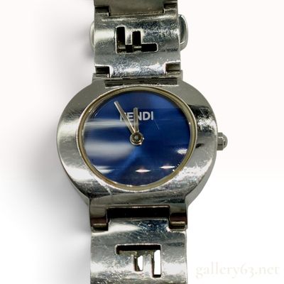 Fendi 3050 L Stainless Steel Blue Dial Ladies Wristwatch