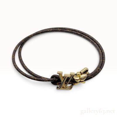 Louis Vuitton LV Bloom Monogram Canvas Bracelet with Box