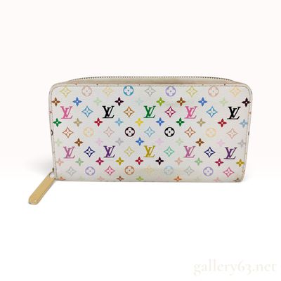 Louis Vuitton Monogram Multicolore Zippy Wallet Blanc