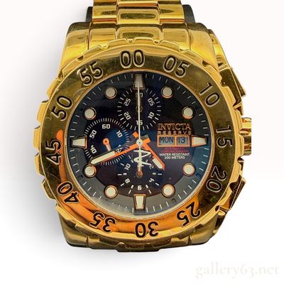 Invicta Reserve Automatic Chronograph Gold Plated Stainless Steel Wristwatch