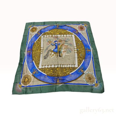Vintage Hermes Feux d'Artifice Silk Carre 90