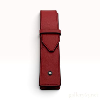 Montblanc Sartorial Red Saffiano Leather Single Pen Pouch
