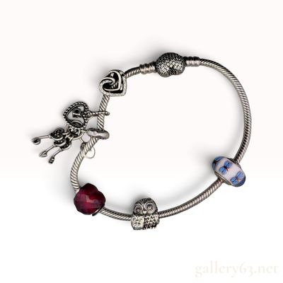 Pandora Sterling Silver Charm Bracelet