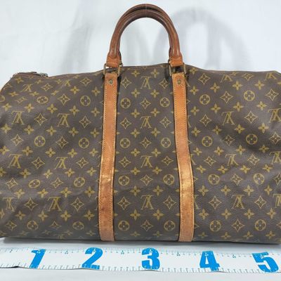 Vintage Louis Vuitton Monogram Keepall 55 Travel Bag