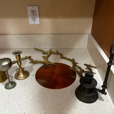 Mid Century Modern Brass Decor