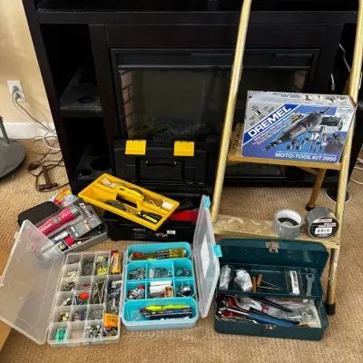 Step Stool + Tools Galore 