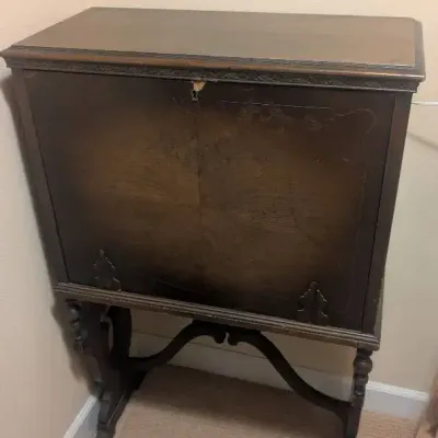 Vintage Drop-front Secretary Desk