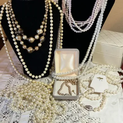 Collection Of Vintage And Contemporary Faux Pearls