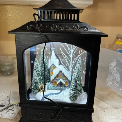 Raz Town Scene Musical Lighted Lantern
