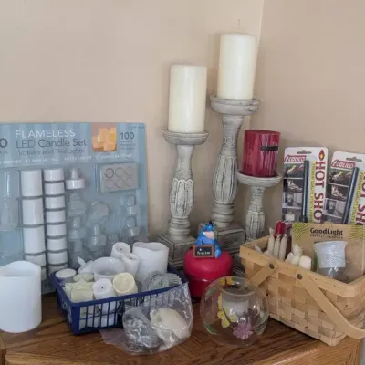 Mega Candle & Ambient Lighting Supply Lot  Flameless LED & Traditional Wax Set