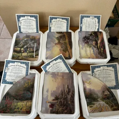 Thomas Kinkade Collector Item Plates COA