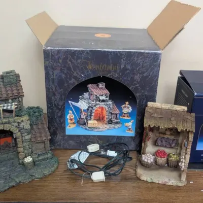 Two Collectible Holiday Village Pieces from the Fontanini Heirloom Nativity line, by Roman, Inc