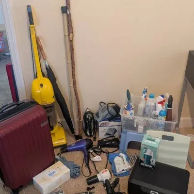 Multi-Category Household Lot - SentrySafe, Vacuum, Suitcase, Appliances, Safe & More