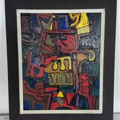 Modern Abstract/Cubist Style Composition - Artist Unknown