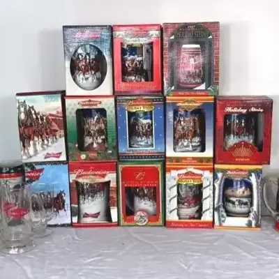 Vintage Budweiser Holiday Stein Collection 