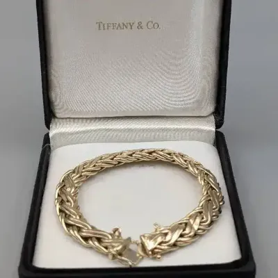 Tiffany 14K Woven Bracelet