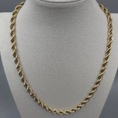 14K Gold Rope Chain