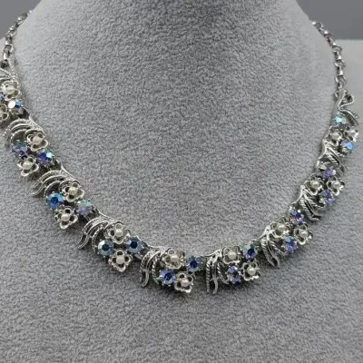 Coro Aurora Borealis Rhinestone Necklace