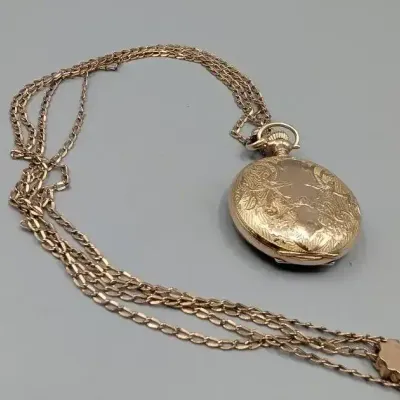 South Bend Pocket Watch and Fob