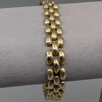 14K Yellow Gold Italian Link Bracelet