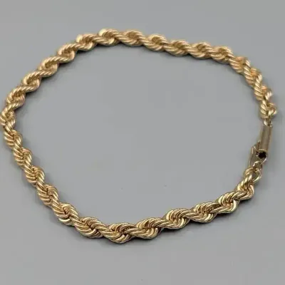 14K Gold Twisted Bracelet