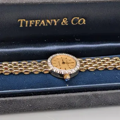 Baum & Mercier Tiffany 14K and Diamond Watch