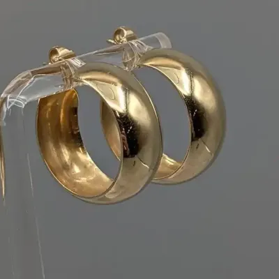 14K Gold Hoop Earrings