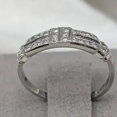 Art Deco Platinum Diamond Ring