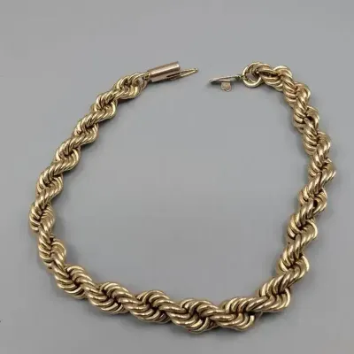 14K Gold Rope Bracelet