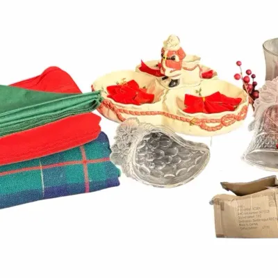Fitz and Floyd Christmas Serving Tray & Christmas Tree